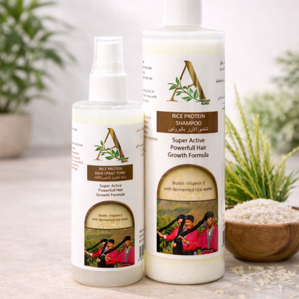 شامبو وبخاخ بروتين الأرز