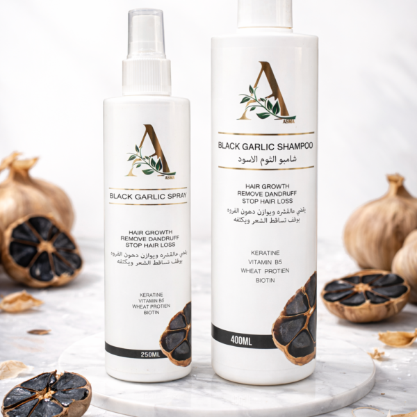 بخاخ وشامبو الثوم الأسود